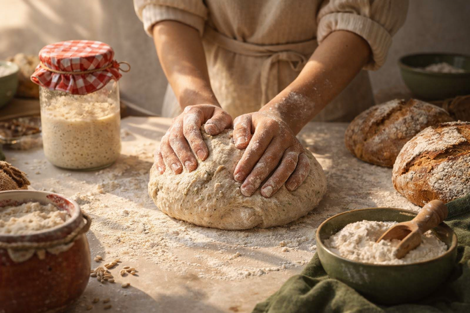 Kváskový chlieb krok za krokom: recept na poctivý bochník