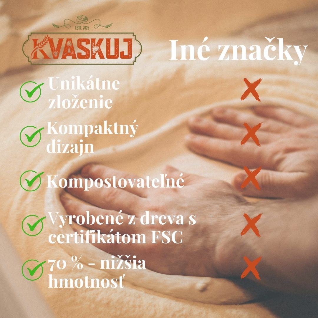 Okrúhla ošatka na chlieb s priemerom 23 cm z drevenej buničiny