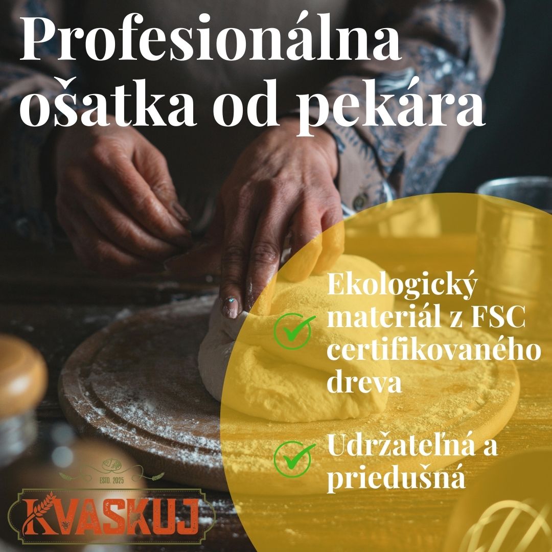 Okrúhla ošatka na chlieb s priemerom 23 cm z drevenej buničiny