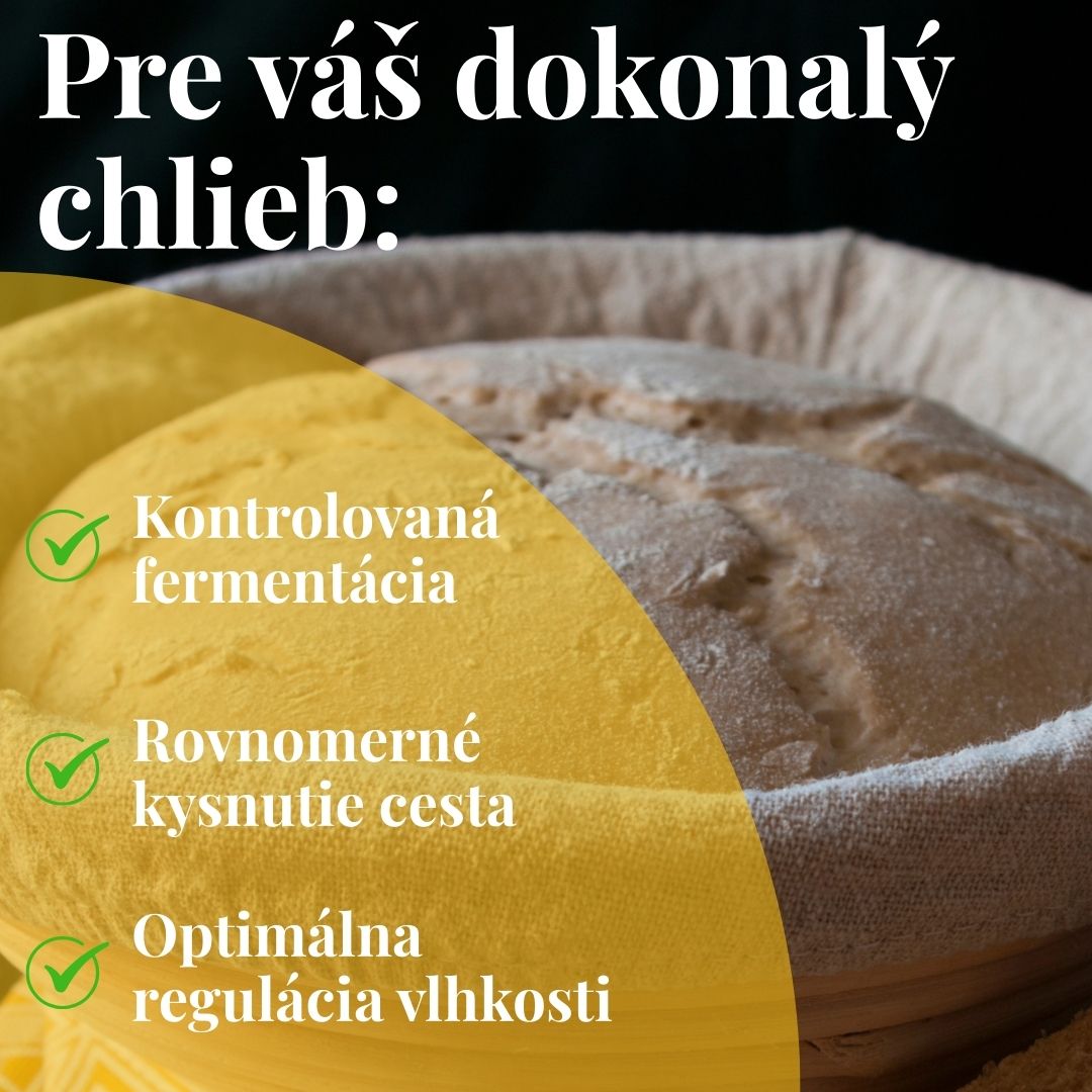 Okrúhla ošatka na chlieb s priemerom 23 cm z drevenej buničiny